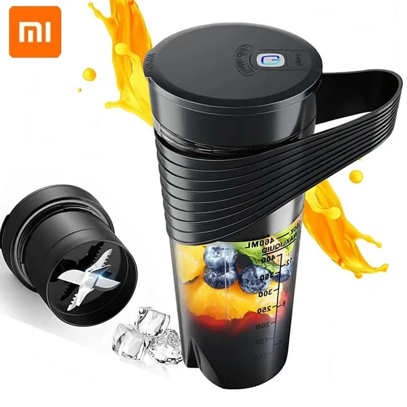 New Xiaomi Portable Blender Juicer Type-C Charging Personal Smoothie Blender Fresh Juice Mixer Machine Sport Travel Shakes Stirr